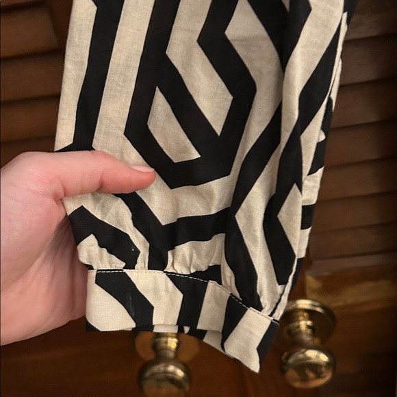 Zara Geometric Print Cotton Dress - Picture 3 of 10